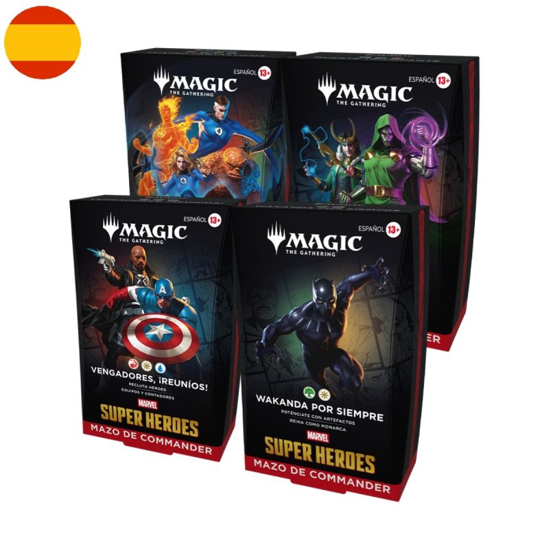 Mtg Marvel Super Heroes Commander Pack 4 Mazos | Juegos de Cartas | Gameria