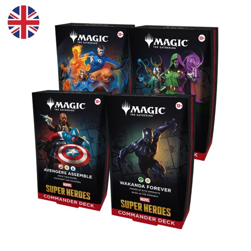 Mtg Marvel Super Heroes Commander Pack 4 Mazos (Inglés) | Juegos de Cartas | Gameria