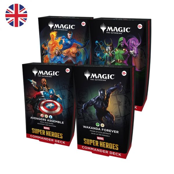 Mtg Marvel Super Heroes Commander Pack 4 Mazos (Inglés) | Juegos de Cartas | Gameria
