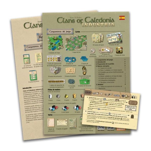 Clans of Caledonia Industria Paquete de Idioma (Castellano) | Juegos de Mesa | Gameria