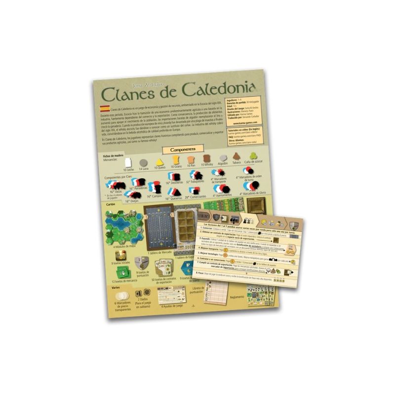 Clans of Caledonia Paquete de Idioma (Castellano) | Juegos de Mesa | Gameria