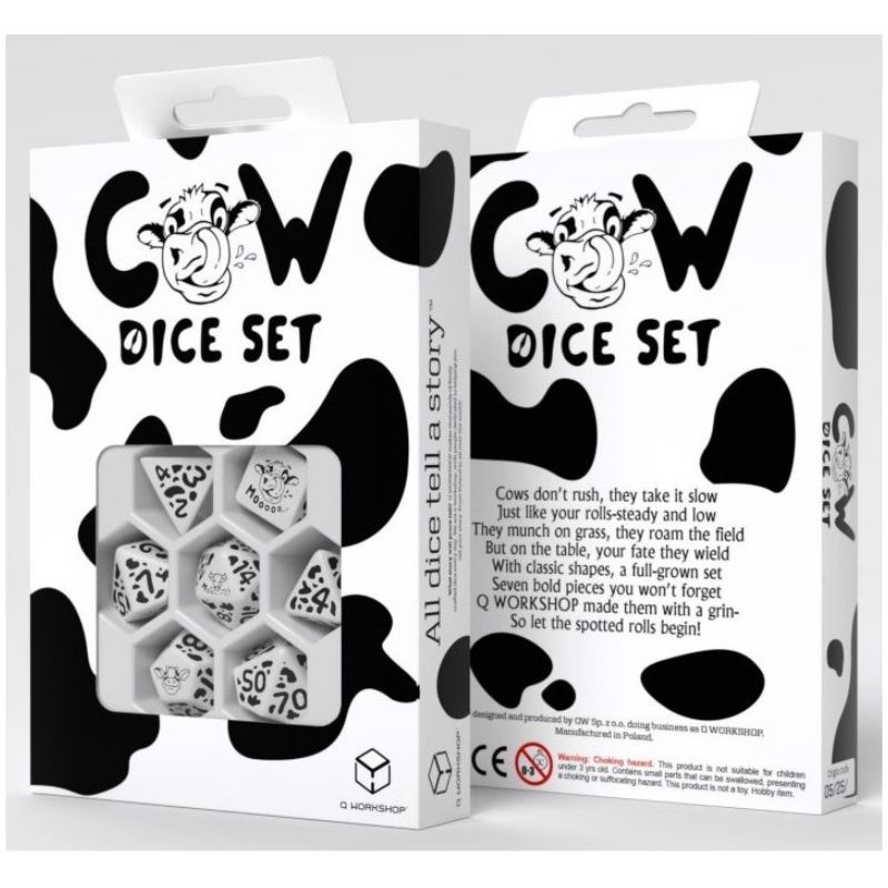 Dados Cow Dice Set: MOOzilla | Accesorios | Gameria