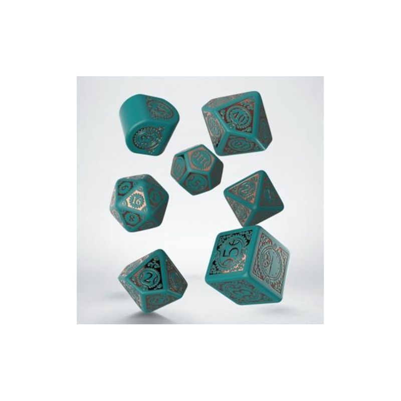Dados Steampunk Clockwork: Nautical Apparatus Modern Dice Set | Accesorios | Gameria