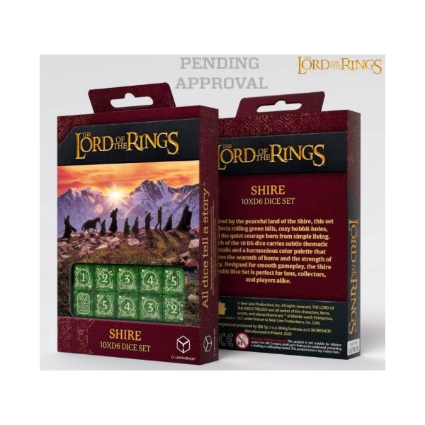 Set de Dados The Lord of the Rings 10xD6 Q-Workshop | Accesorios | Gameria