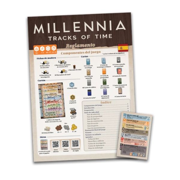 Millennia Tracks of Time Paquete de Idioma (Castellano) | Juegos de Mesa | Gameria