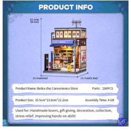 Maqueta Sujeta Libros Kit Miniature House Beika-cho Convenience Store 22 x 15 cm | Accesorios | Gameria