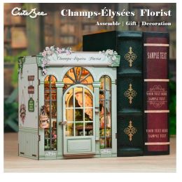 Maqueta Sujeta Libros Maqueta Model Kit Miniature House Champs-Élysées Florist 18 x 16 cm | Accesorios | Gameria