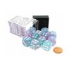 Dados Chessex Gemini 16mm D6 Nebula -Wist/White Dice Block (12 Unidades) | Accesorios | Gameria
