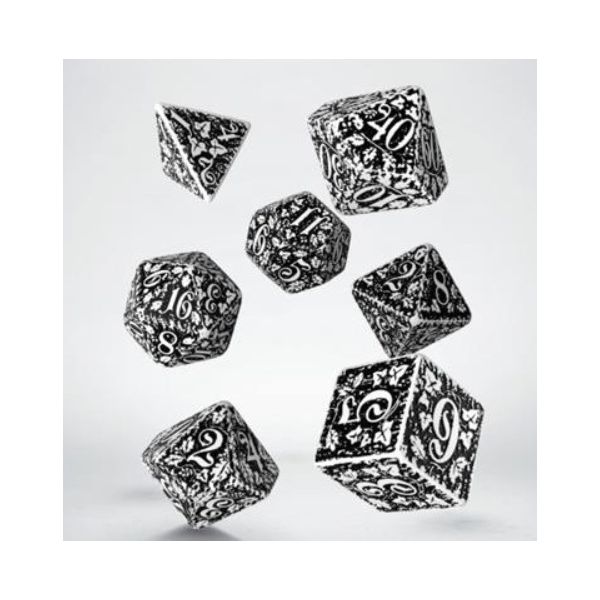 Dados Q Workshop Forest White and Black | Accesorios | Gameria