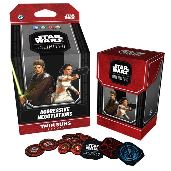 Star Wars Unlimited Mazo Twin Suns 2026 Aggressive Negotiations (Inglés) | Juegos de Cartas | Gameria