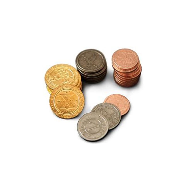 Set de Monedas Metálicas Medievales 50 unidades | Juegos de Mesa | Gameria