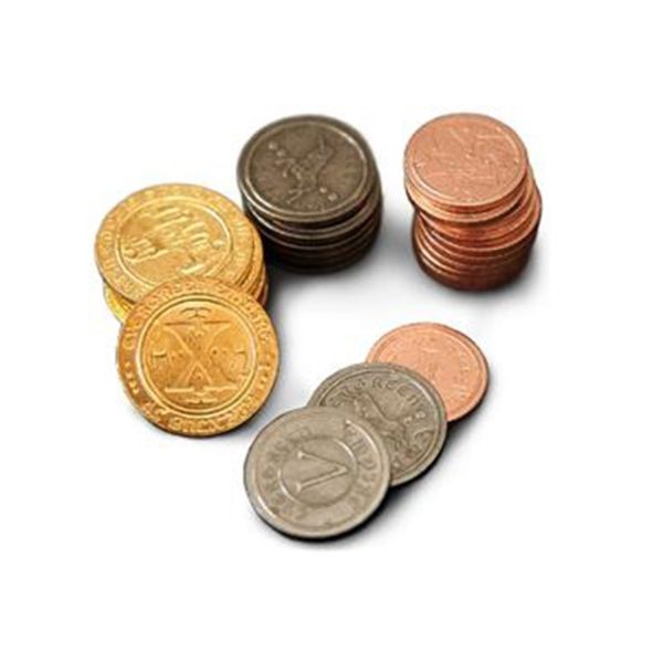 Set de Monedas Metálicas Medievales 50 unidades | Juegos de Mesa | Gameria