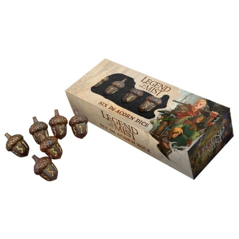 Dados FanRoll Legend in the Mist Juego de Dados D6 Resina de Bellota (6) | Accesorios | Gameria