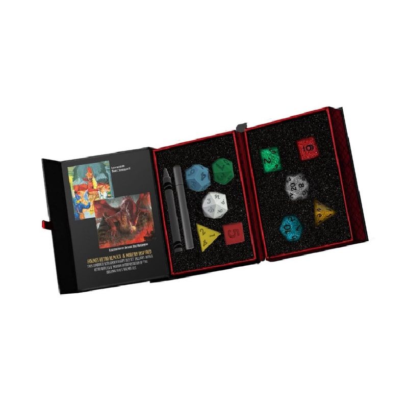 Pack de Dados Dungeons & Dragons 50th Anniversary Then & Now (Holmes Retro Replica) | Accesorios | Gameria