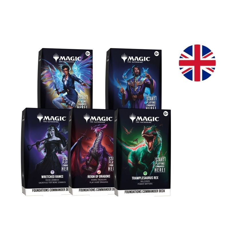 Mtg Foundations Starter Commander Decks Pack 4 Mazos (Inglés) | Juegos de Cartas | Gameria