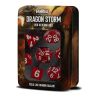 Dados Fanroll Dragon Storm Sharp Edge Silicone Red Dragon Scales (7) | Accesorios | Gameria