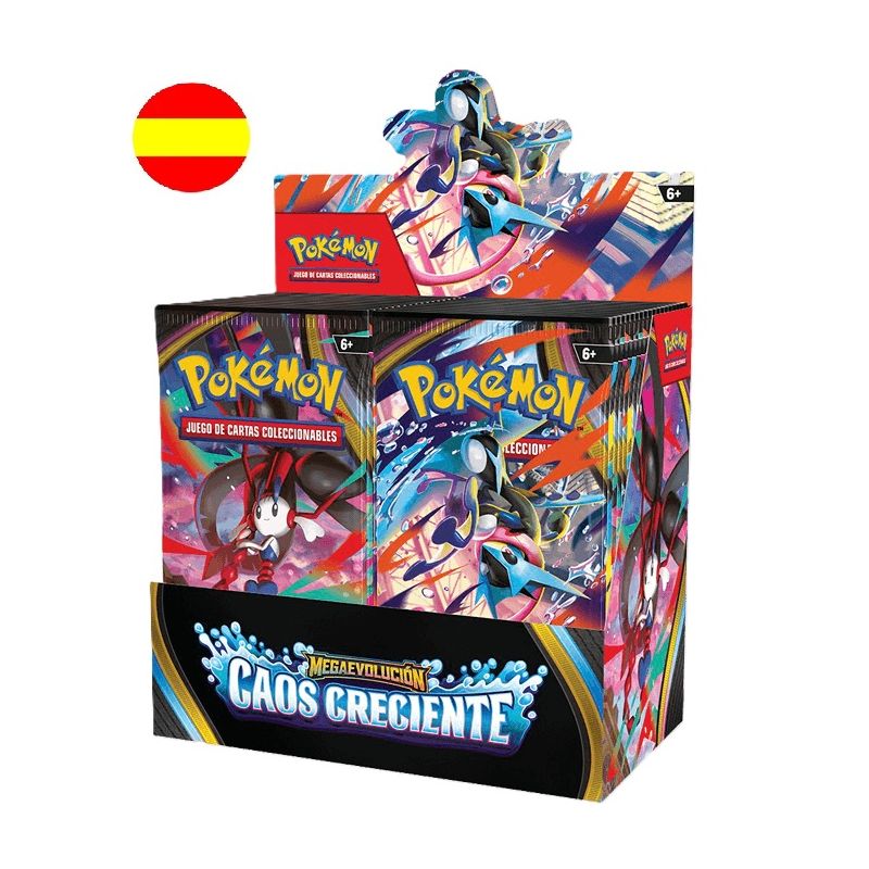 Pokemon Jcc Megaevolución Caos Creciente Caja de Sobres  | Juegos de Cartas | Gameria