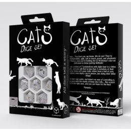 Dados Q Workshop Cats Dice Set Purrl | Accesorios | Gameria